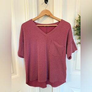 Altar'd State Alessia Ribbed Tunic Top